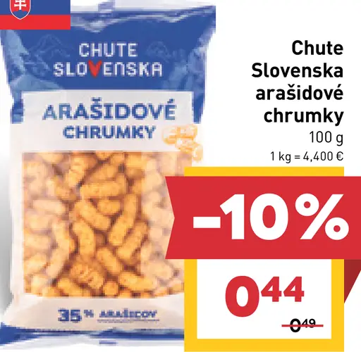 Chute Slovenska arašídové chrumky