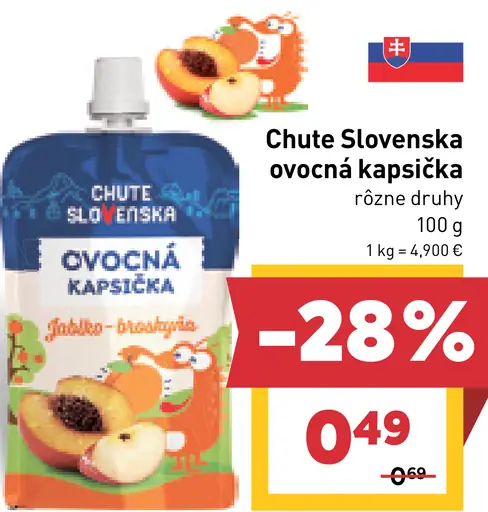 Chute Slovenska ovocná kapsička