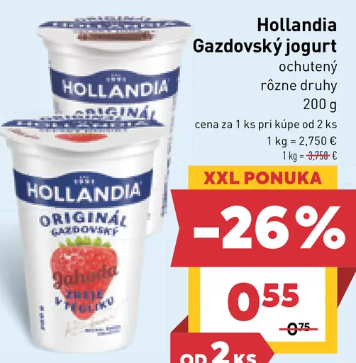 Hollandia Gazdovský biely jogurt