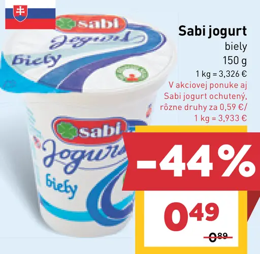 Sabi jogurt biely