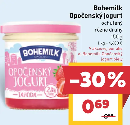Bohemilk Opočenský jogurt smetanový