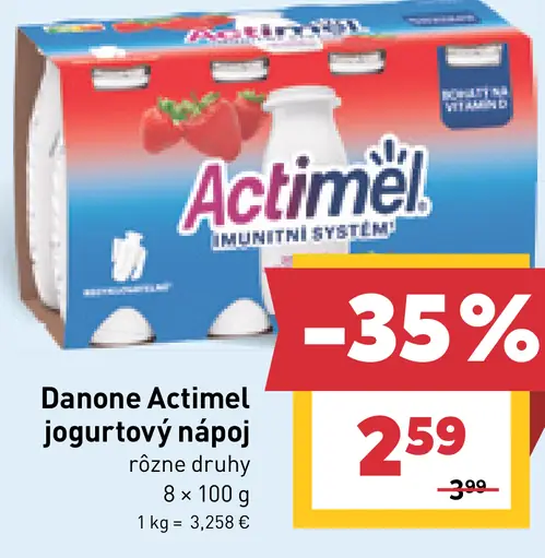 Danone Actimel jogurtový nápoj