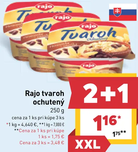 Rajo tvaroh ochutený
