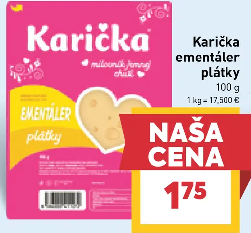 Karička emetäler plátky