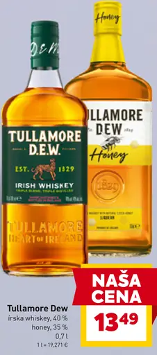Tullamore Dew írska whiskey