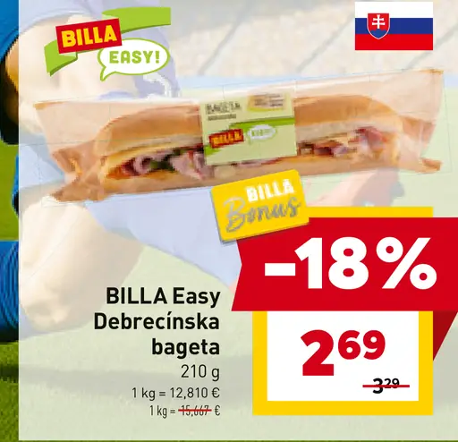 BILLA Easy Debrecínska bageta