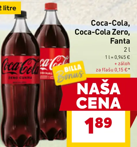 Coca-Cola, Coca-Cola Zero, Sprite, Fanta