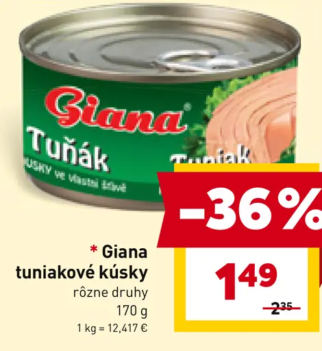 Giana tuniakové kúsky
