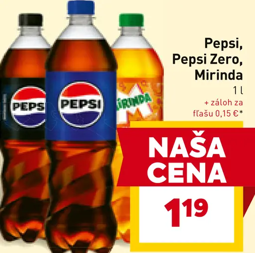 Pepsi, Pepsi Zero, Mirinda, 7Up