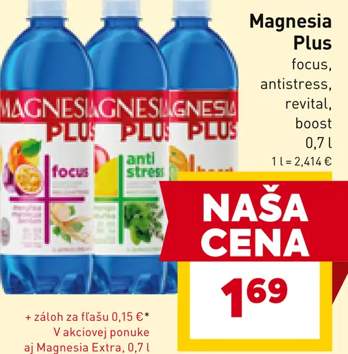 Magnesia Plus ochutená minerálna voda