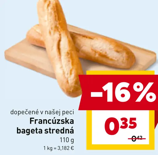 Francúzska bageta stredná