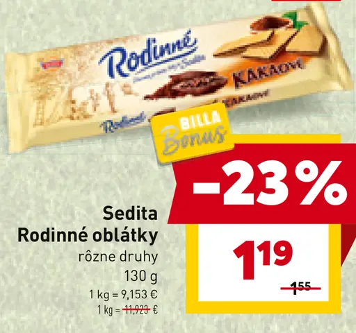 Sedita Rodinné oblátky