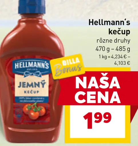 Hellmann's Kečup jemne štipľavý