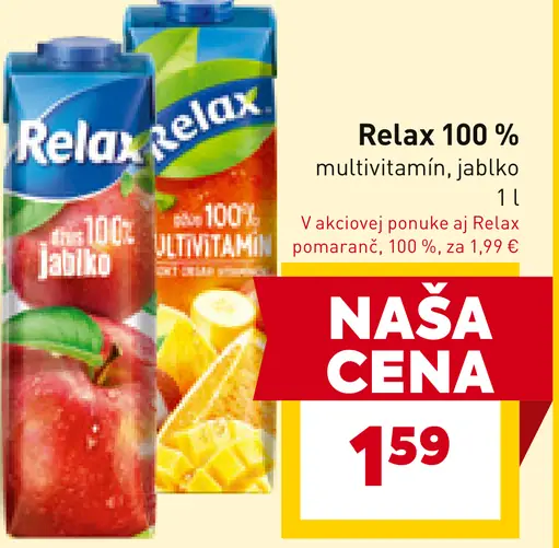 Relax multivitamín, jablko