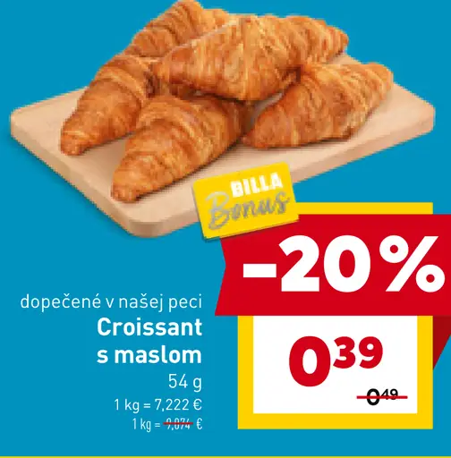 Croissant s maslom