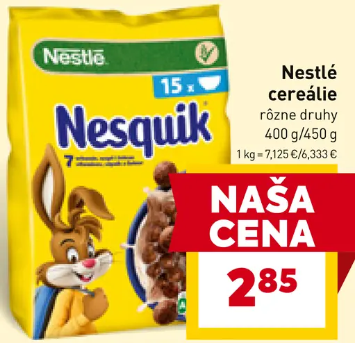 Nesquik cereálie