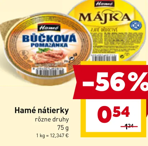 Hamé vegie nátierky