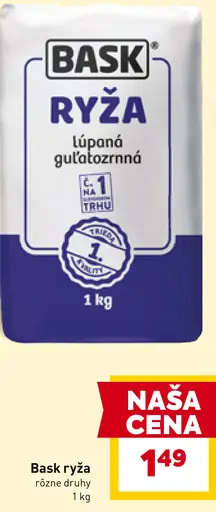 Bask Ryža lúpaná guľatozrnná