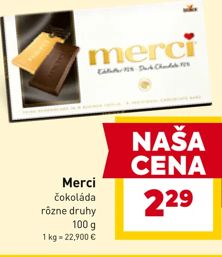 Merci čokoláda