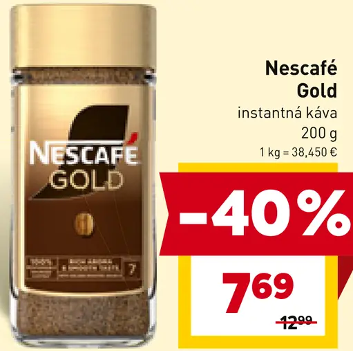 NESCAFÉ GOLD, instantná káva