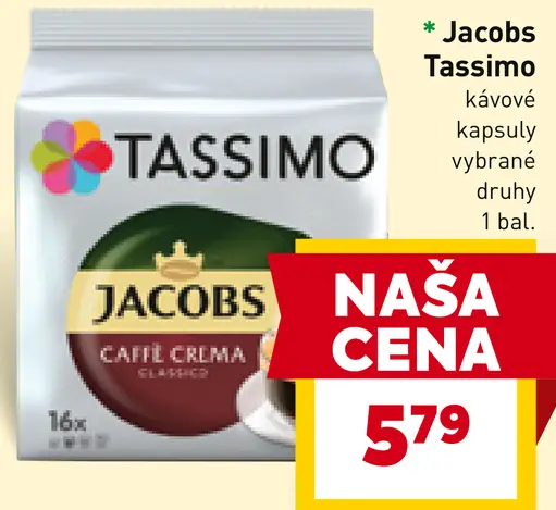 Jacobs Tassimo kávové kapsuly