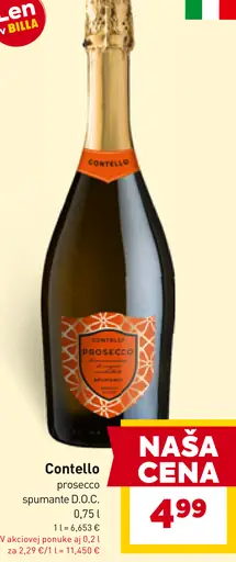 Contello prosecco spumante D.O.C.