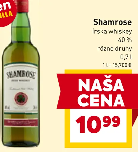 Shamrose írska whiskey