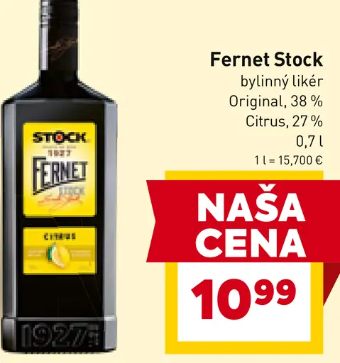 Fernet Stock bylinný likér