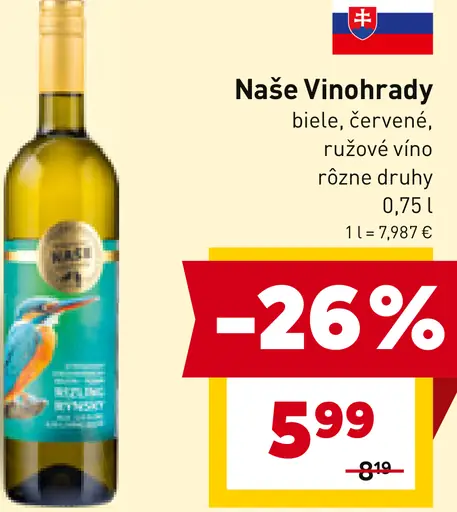 Naše Vinohrady víno