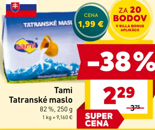Tami Tatranské maslo