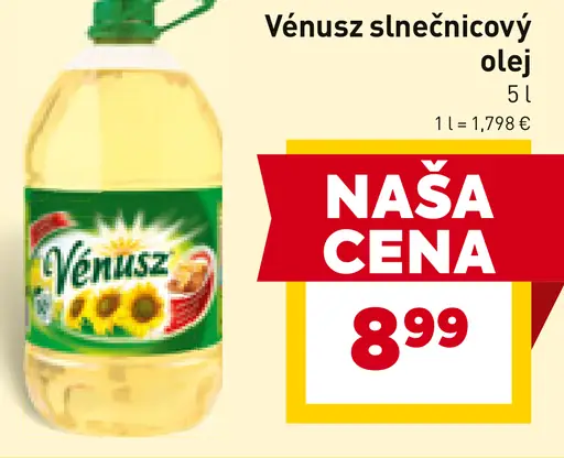 Vénusz Slnečnicový olej