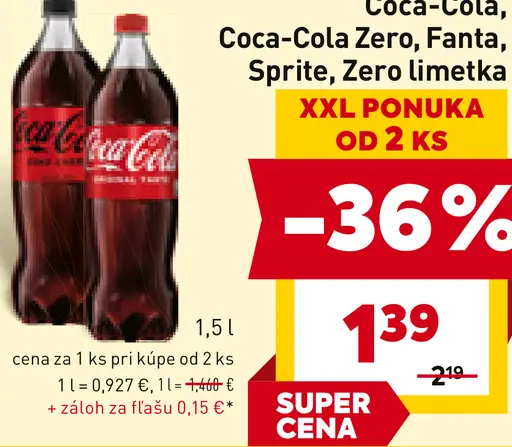 Coca-Cola, Coca-Cola Zero, Sprite, Fanta