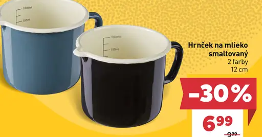 Hrnček na mlieko smaltovaný