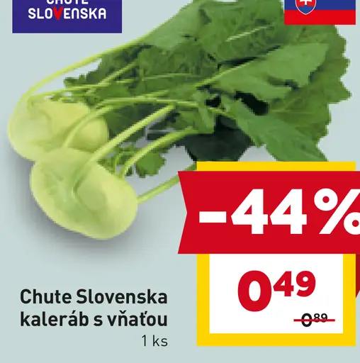 Chute Slovenska kaleráb s vňaťou