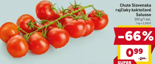 Chute Slovenska rajčiaky kokteilové Saluoso