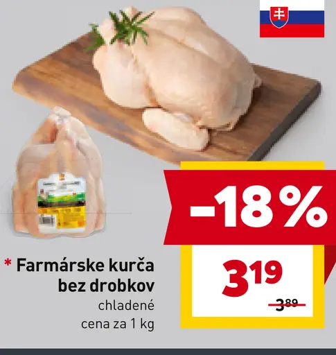 Farmárske kurča bez drobkov
