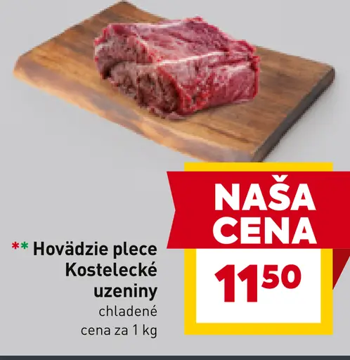 Hovädzie plece Kostelecké uzeniny