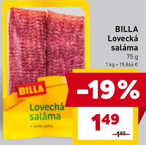 BILLA Lovecká saláma