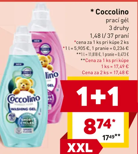 Coccolino prací gél