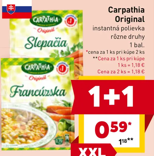 Carpathia Original instantná polievka