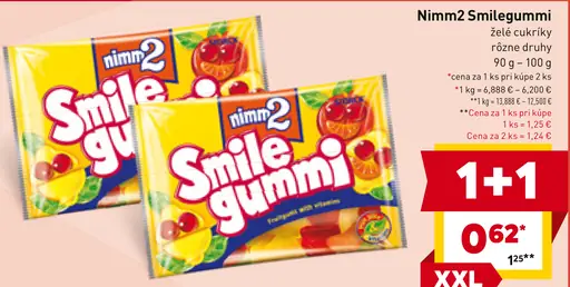 Nimm2 Smilegummi želé cukríky