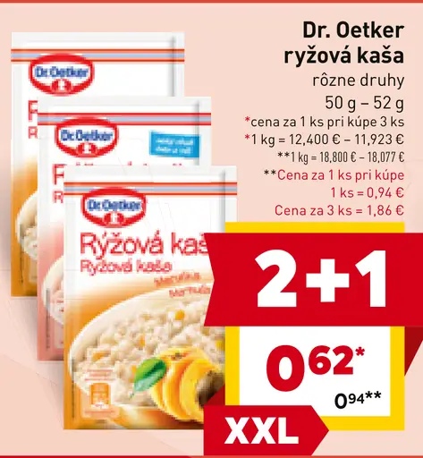 Dr. Oetker ryžová kaša