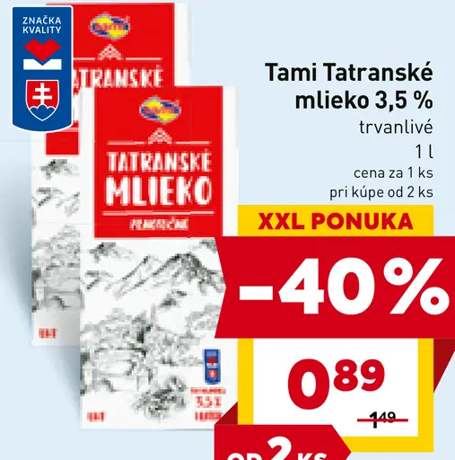 Tami Tatranské mlieko