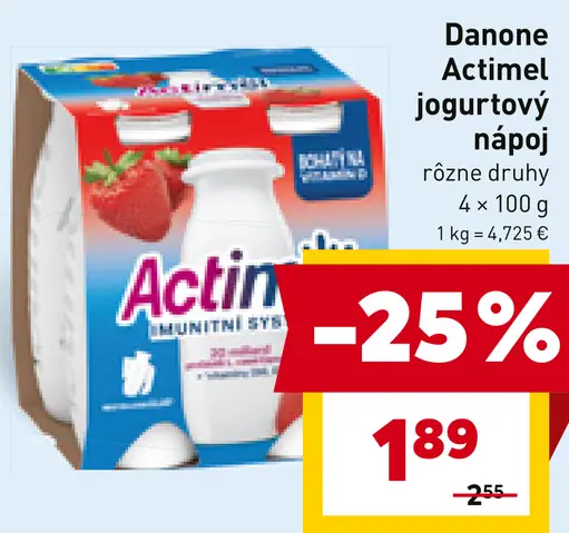 Danone Actimel jogurtový nápoj
