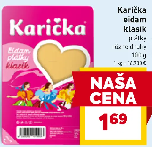 Karička eidam klasik plátky