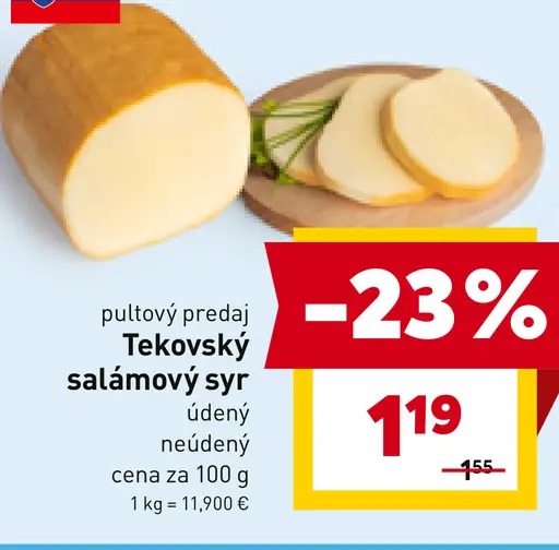Tekovský salámový syr
