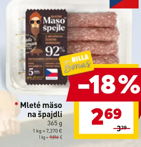 Mleté mäso na špajdli