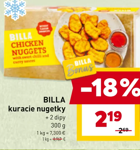 BILLA kuracie nugetky