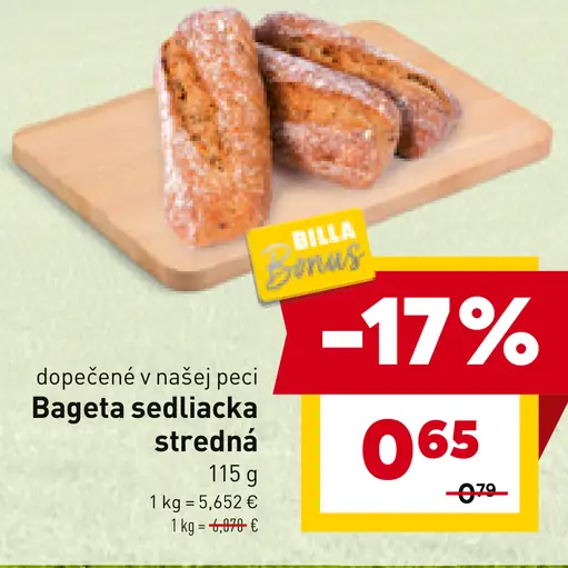 Bageta sedliacka stredná