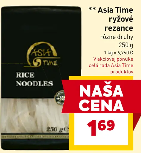 Asia Time ryžové rezance